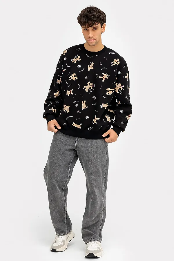 Джемпер MARK FORMELLE, печенье на черном - фото 2