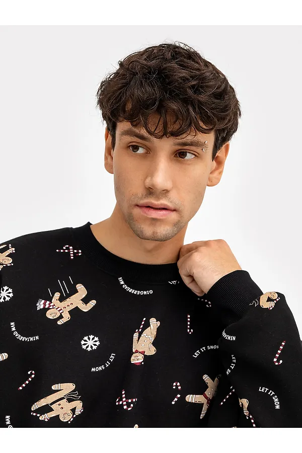 Джемпер MARK FORMELLE, печенье на черном - фото 2