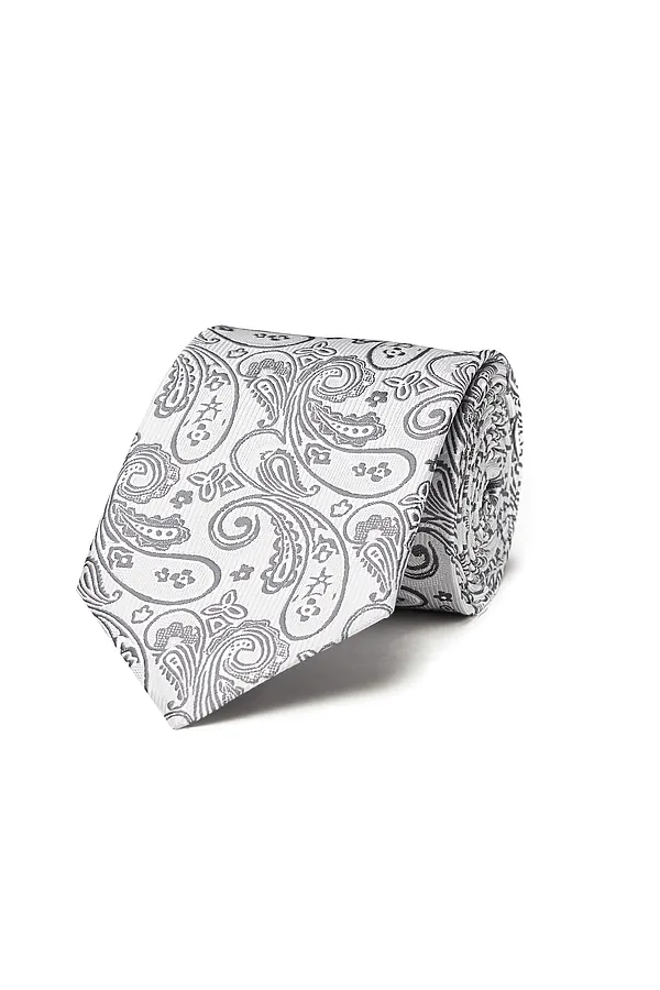 Набор из 2 аксессуаров: галстук платок "Мужские игры" SIGNATURE, темно-серый, белый - фото 2