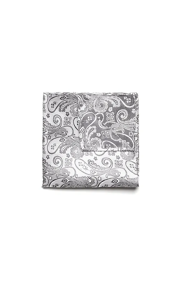 Набор из 2 аксессуаров: галстук платок "Мужские игры" SIGNATURE, темно-серый, белый - фото 2