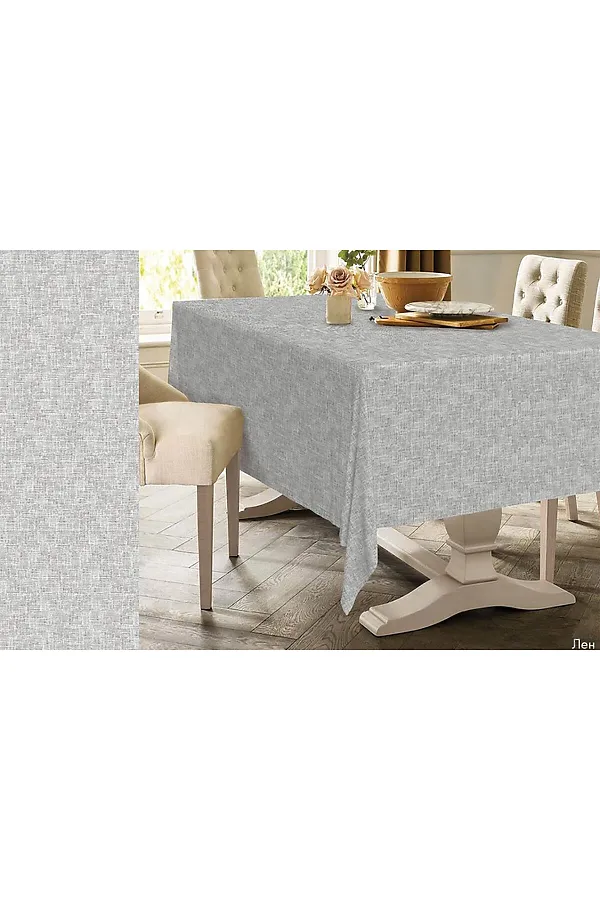 Скатерть рогожка НАТАЛИ, лен - фото 2
