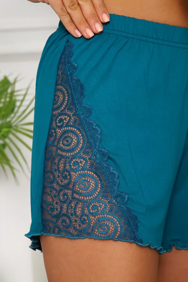 Пижама с шортами 375701 НАТАЛИ, изумрудный - фото 2