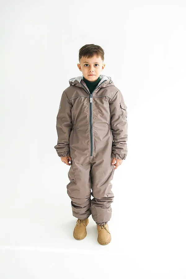 Комбинезон Дино демисезон капучино MINIDINO, капучино - фото 2