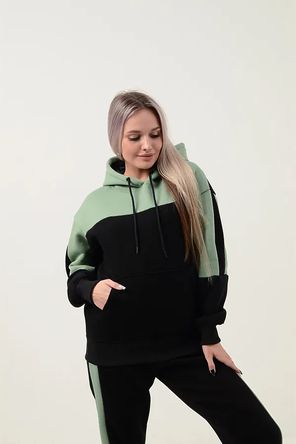 Костюм (Брюки+Толстовка) СОФИЯ37, черный - фото 2