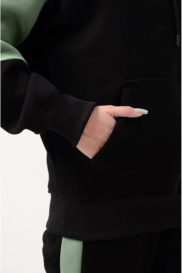 Костюм (Брюки+Толстовка) СОФИЯ37, черный - фото 2