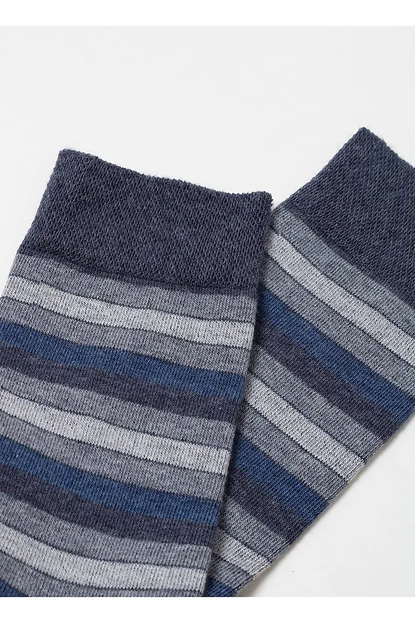 Носки БРЕСТСКИЕ, т.серый меланж-джинс - фото 2