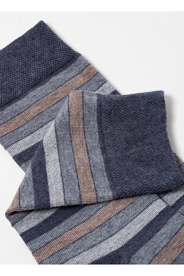 Носки БРЕСТСКИЕ, т.серый меланж-капучино - фото 2