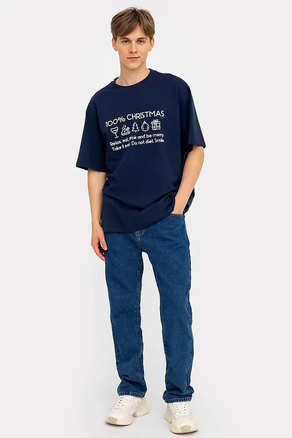 Футболка MARK FORMELLE, море +печать - фото 2