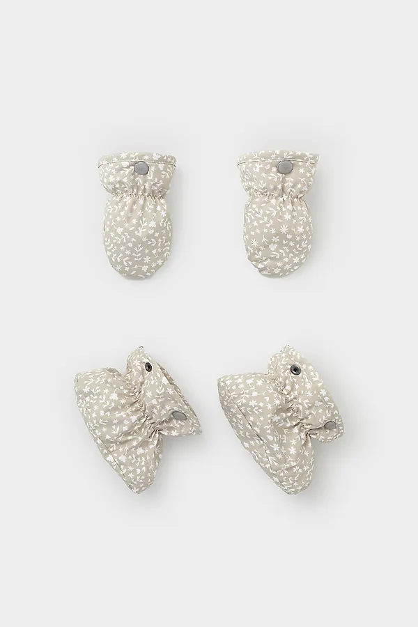 Комбинезон CROCKID, белый песок,цветочный узор - фото 2