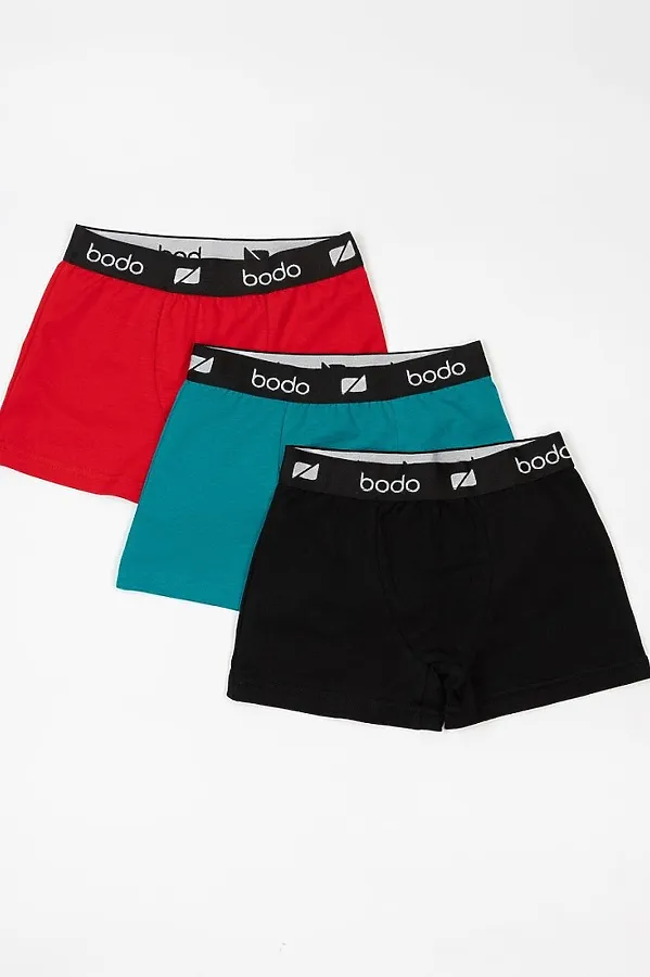 Трусы, 3 шт. BODO, черный/синий/красный - фото 2
