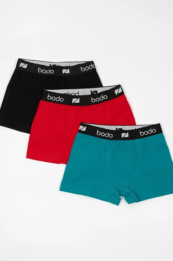 Трусы, 3 шт. BODO, черный/синий/красный - фото 2