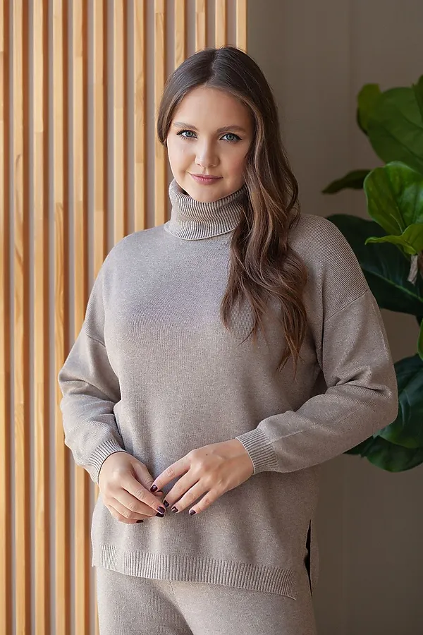 Костюм (Джемпер + Брюки) TOOK A LOOK, беж - фото 2