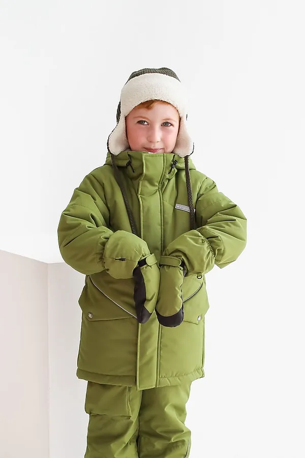 Краги зима грин/черный Е2 MINIDINO, грин/черный е2 - фото 2