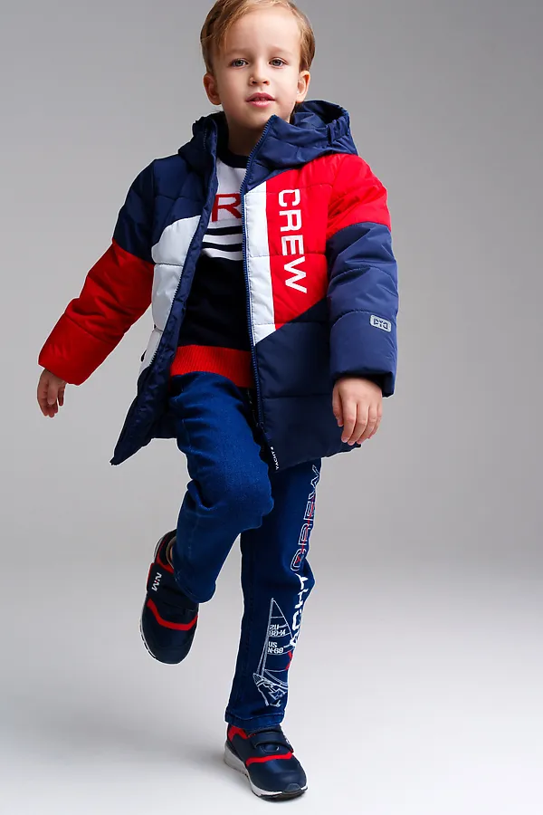 Куртка PLAYTODAY, тёмно-синий,красный,белый - фото 2