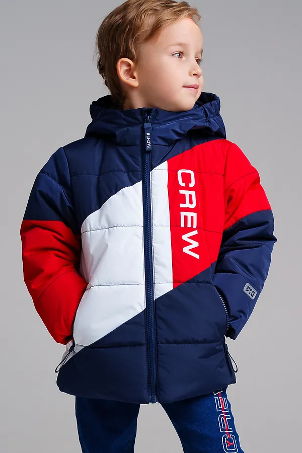 Куртка PLAYTODAY, тёмно-синий,красный,белый - фото 2