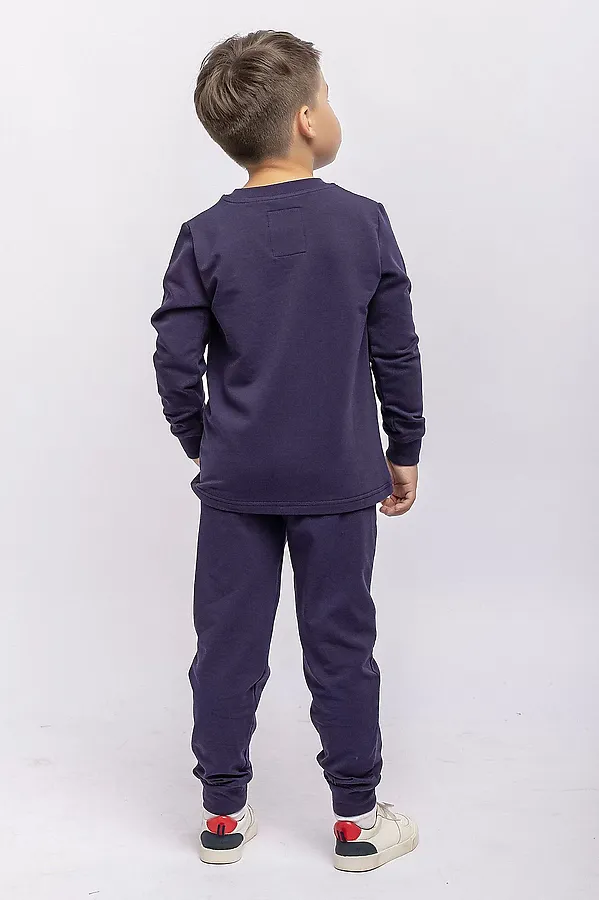 Комплект (Лонгслив + Брюки) BATIK, темно-синий - фото 2