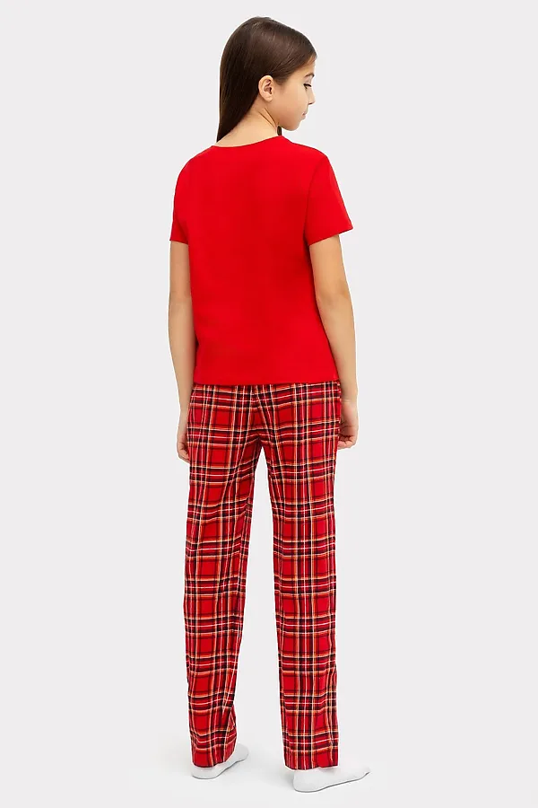 Пижама MARK FORMELLE, зимняя вишня +красная клетка - фото 2