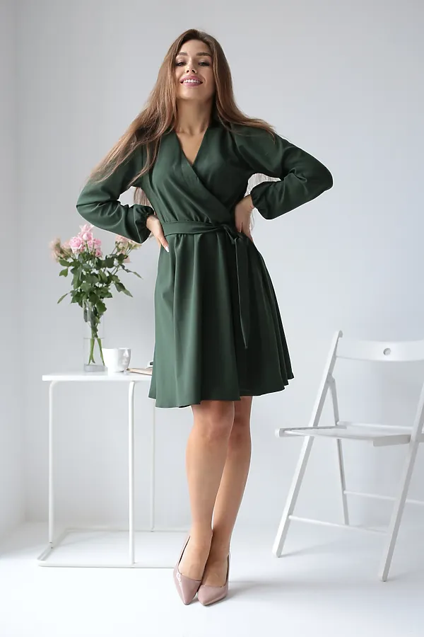 Платье 400002 НАТАЛИ, зеленый - фото 2