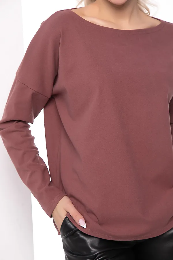 Лонгслив "Инэс" LADY TAIGA, ягодный - фото 2