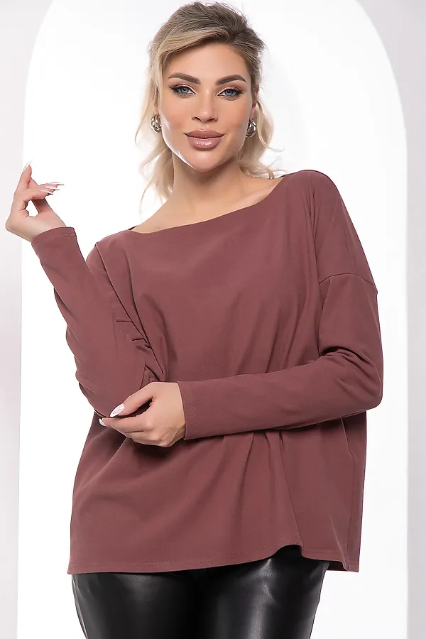 Лонгслив "Инэс" LADY TAIGA, ягодный - фото 2