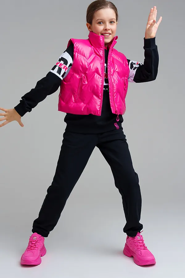 Жилет  PLAYTODAY, фуксия - фото 2