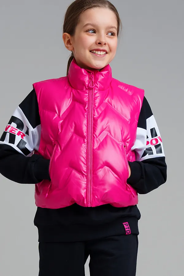 Жилет  PLAYTODAY, фуксия - фото 2
