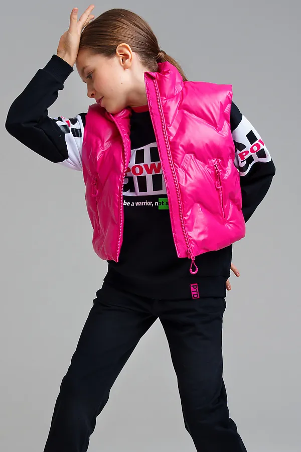 Жилет  PLAYTODAY, фуксия - фото 2