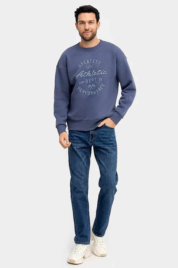 Свитшот MARK FORMELLE, серо -синий - фото 2