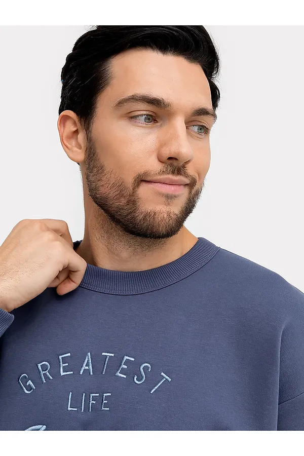 Свитшот MARK FORMELLE, серо -синий - фото 2