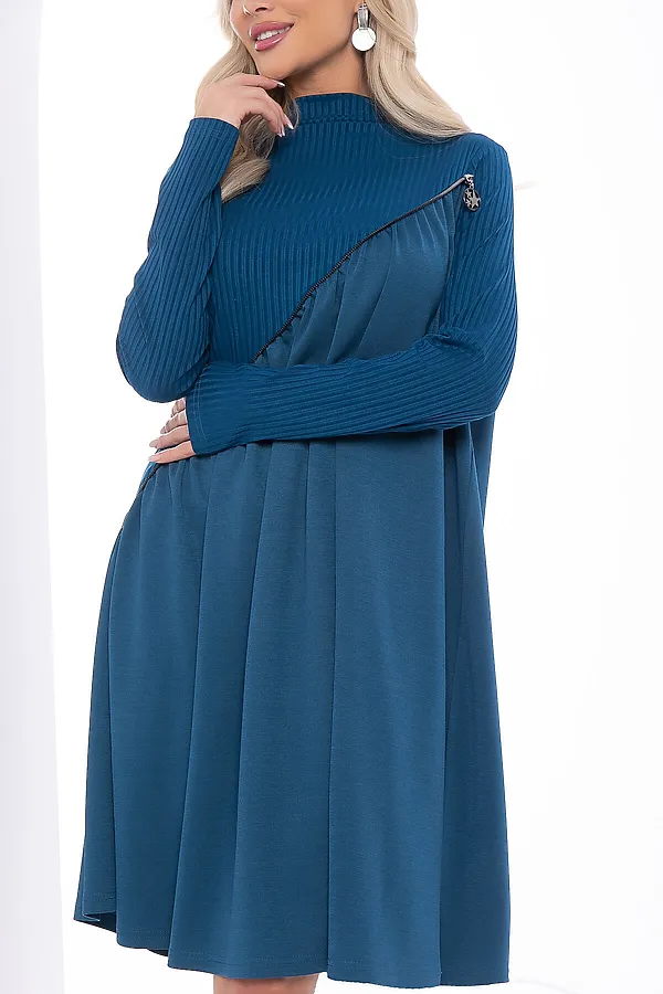 Платье LADY TAIGA, индиго - фото 2