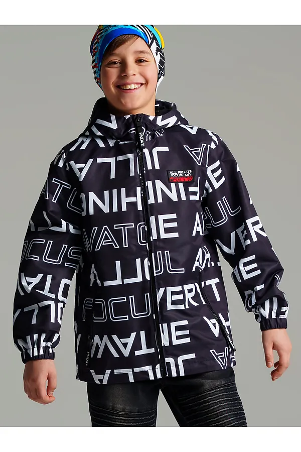 Куртка PLAYTODAY, черный,белый - фото 2