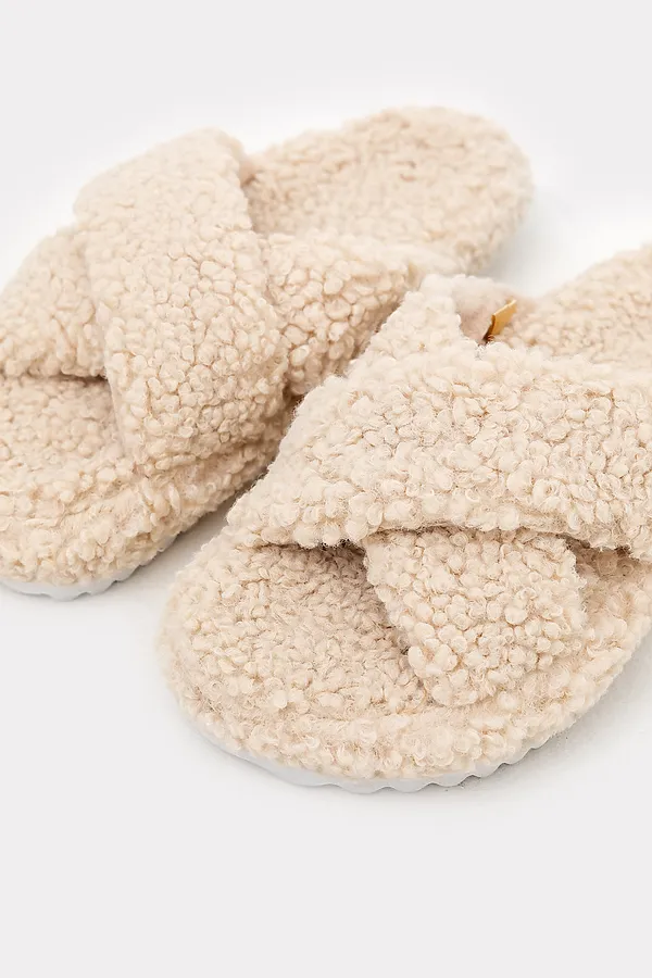 Домашние тапочки MARK FORMELLE, молочный - фото 2