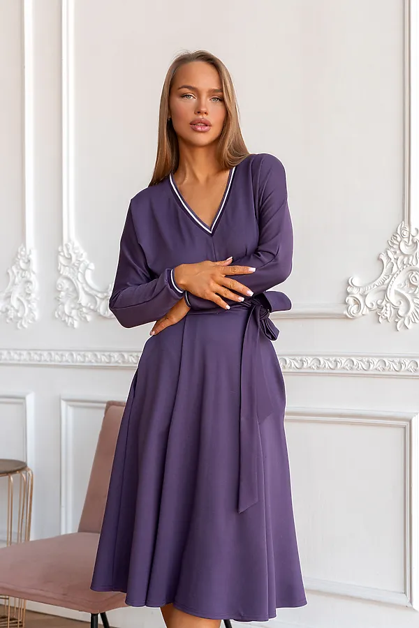 Платье OPEN-STYLE, фиолетовый - фото 2