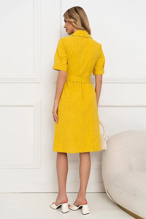 Платье OPEN-STYLE, темно желтый - фото 2