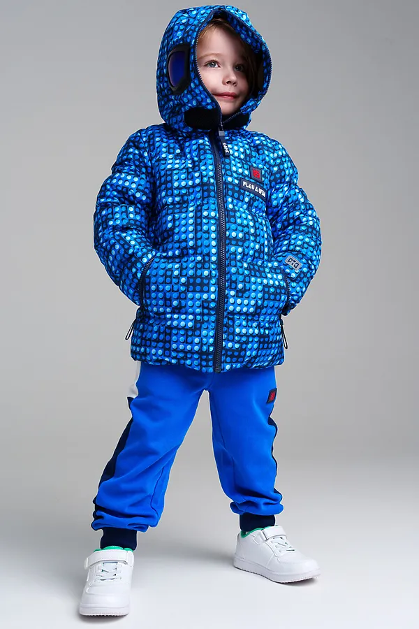 Куртка PLAYTODAY, голубой,черный - фото 2