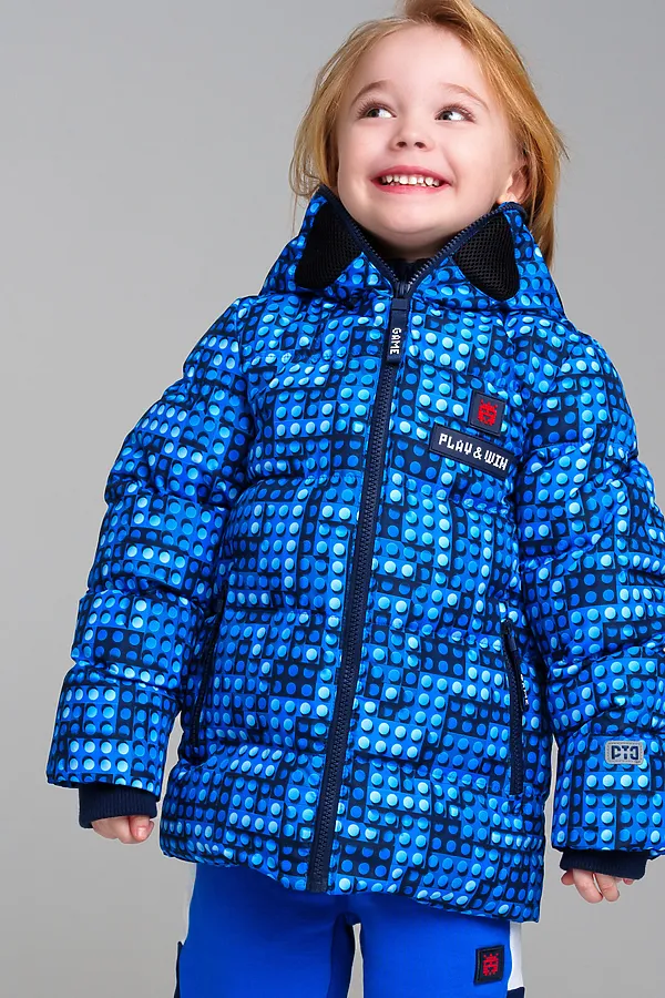 Куртка PLAYTODAY, голубой,черный - фото 2