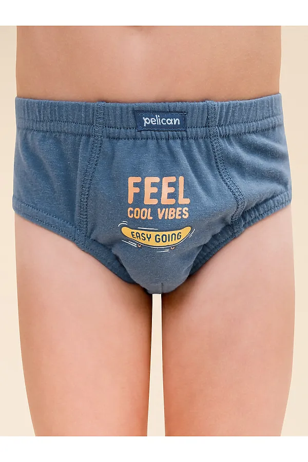 Трусы, 3 шт. PELICAN, джинс/джинс/голубой - фото 2