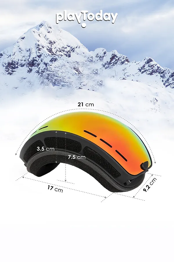 Маска горнолыжная PLAYTODAY, фуксия - фото 2