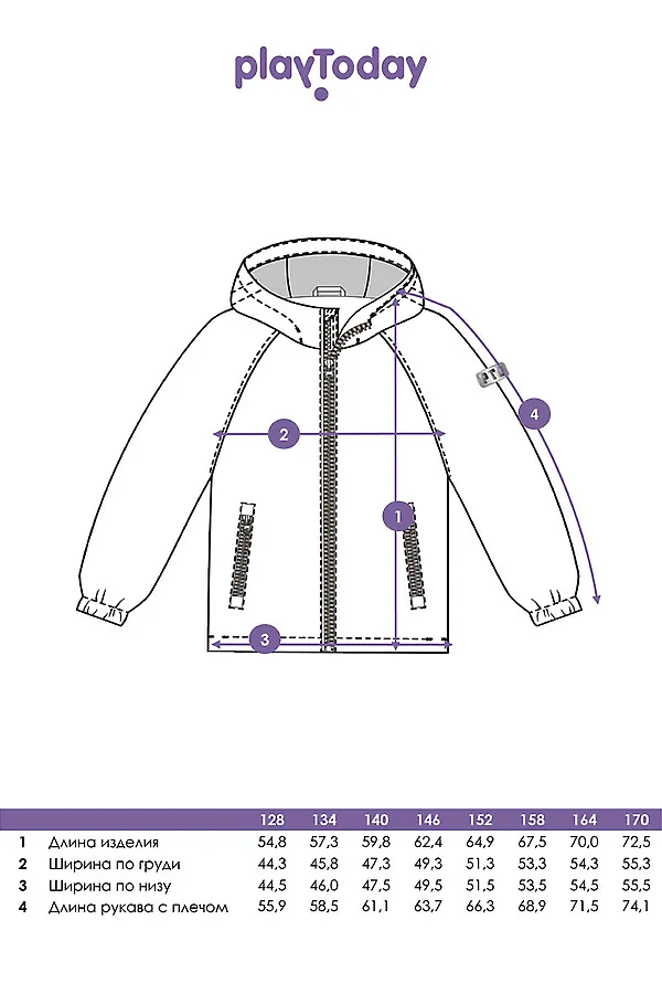 Куртка PLAYTODAY, разноцветный - фото 2