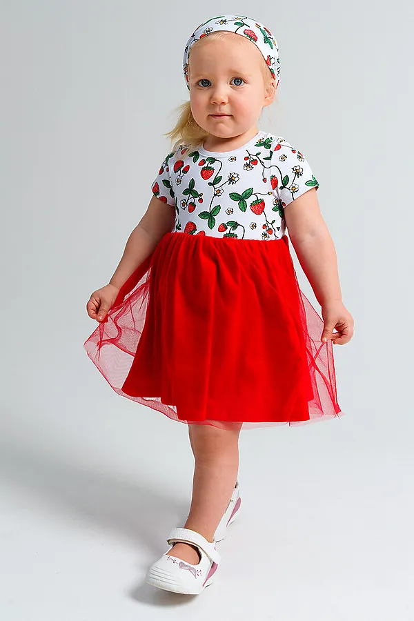 Косынки, 2 шт. PLAYTODAY, белый,красный - фото 2