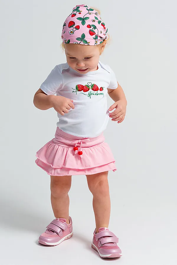 Косынка  PLAYTODAY, белый,розовый - фото 2