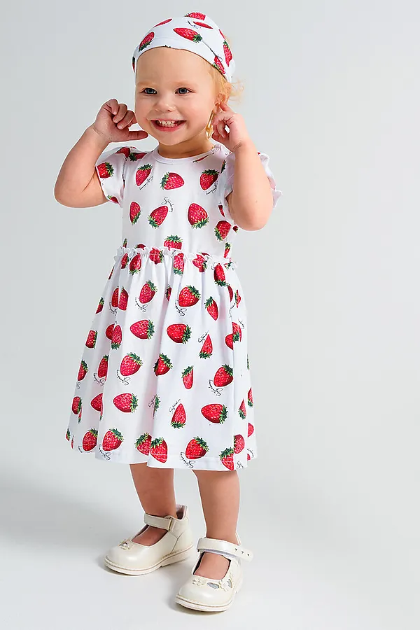 Косынка  PLAYTODAY, белый,розовый - фото 2