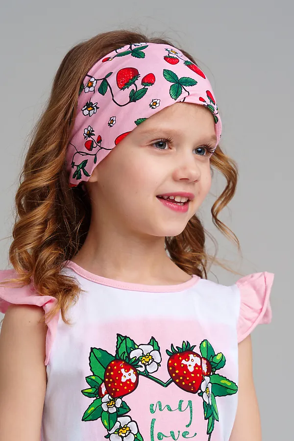 Косынка  PLAYTODAY, белый,розовый,разноцветный - фото 2