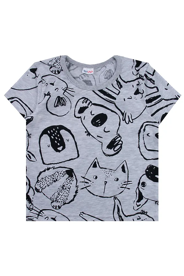 Футболка YOULALA, серый - фото 2