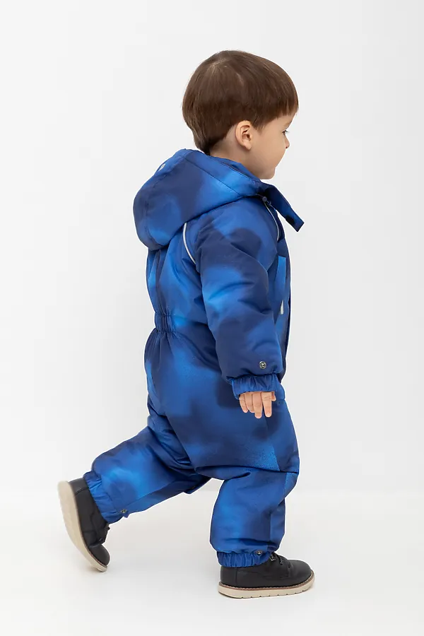 Комбинезон CROCKID, голубой спрей на черно-синем - фото 2