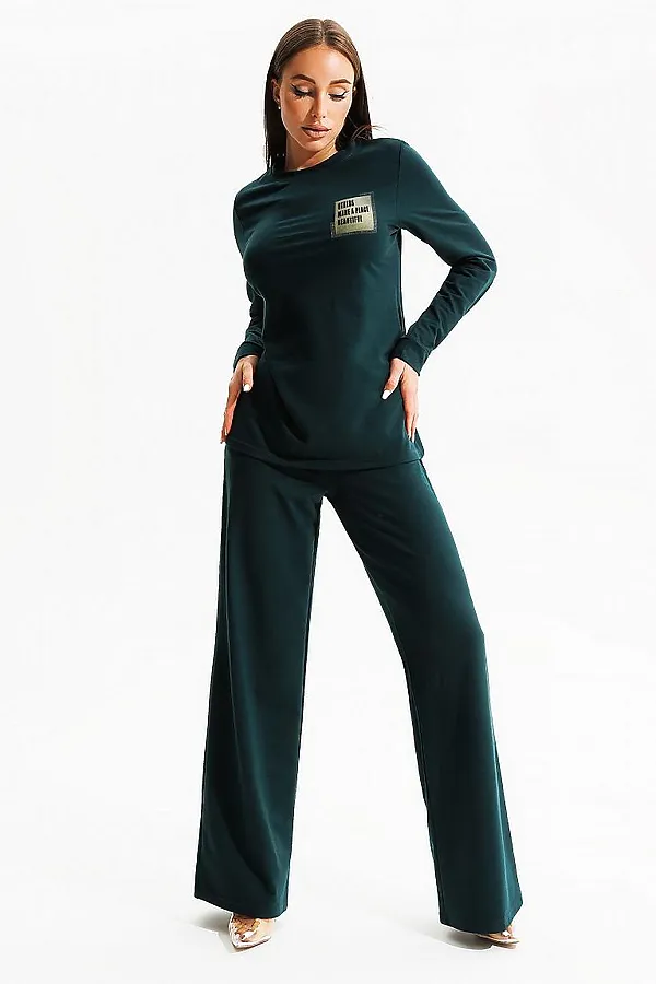 Костюм (Джемпер+Брюки) LIKA DRESS, зеленый - фото 2