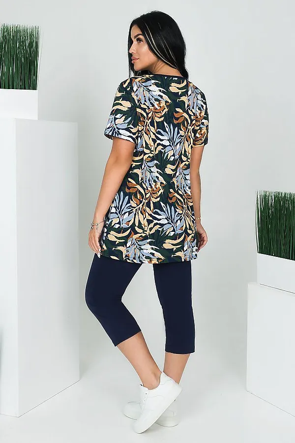 Костюм (Туника+Бриджи) LIKA DRESS, зеленый - фото 2