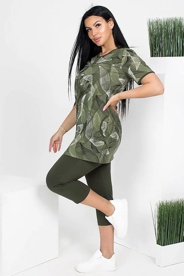 Костюм (Туника+Бриджи) LIKA DRESS, зеленый - фото 2
