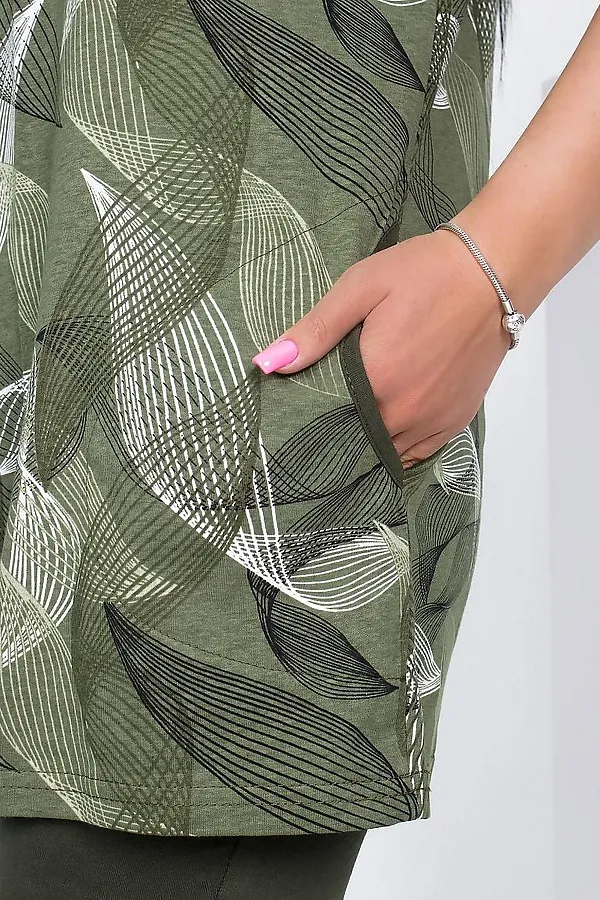 Костюм (Туника+Бриджи) LIKA DRESS, зеленый - фото 2