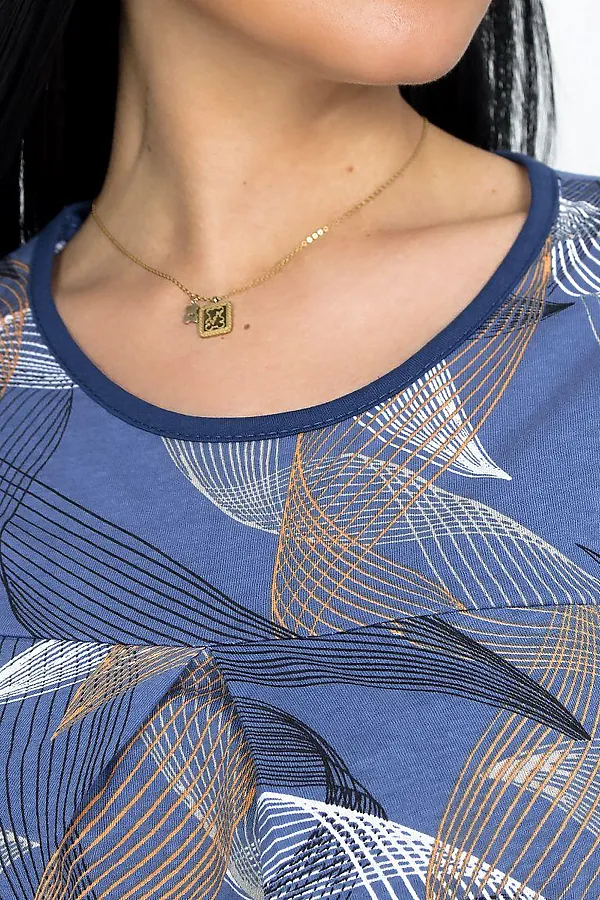 Костюм (Туника+Бриджи) LIKA DRESS, синий - фото 2